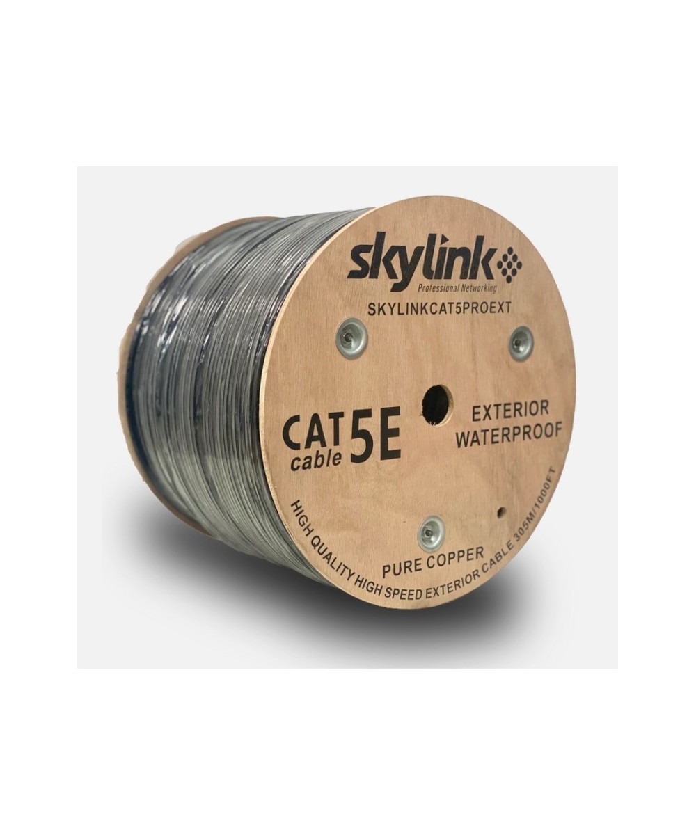 UTP CAT5 exterior 100% cobre certificado SKYLINK color negro