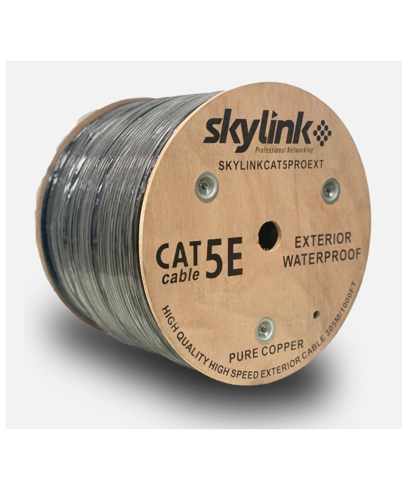 UTP CAT5 exterior 100% cobre certificado SKYLINK color negro