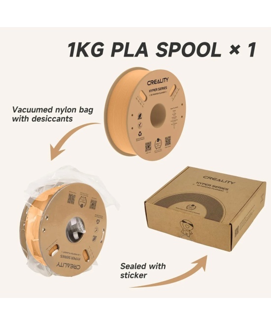 Filamento Creality HYPER PLA Durazno