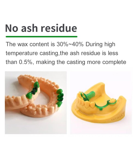 Resina inteligente dental CASTABLE UV moldeable para DLP LCD Antinsky 1000g