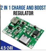 Módulo integrado de carga y descarga de batería de litio 18650 de 3,7 V a 9 V y 5 V USB-C