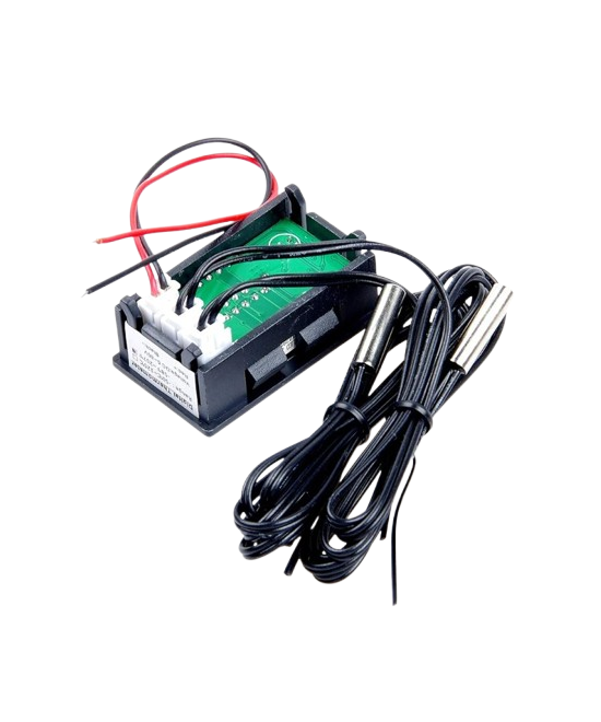 Medidor Digital de Temperatura con 2 Sondas para Interiores