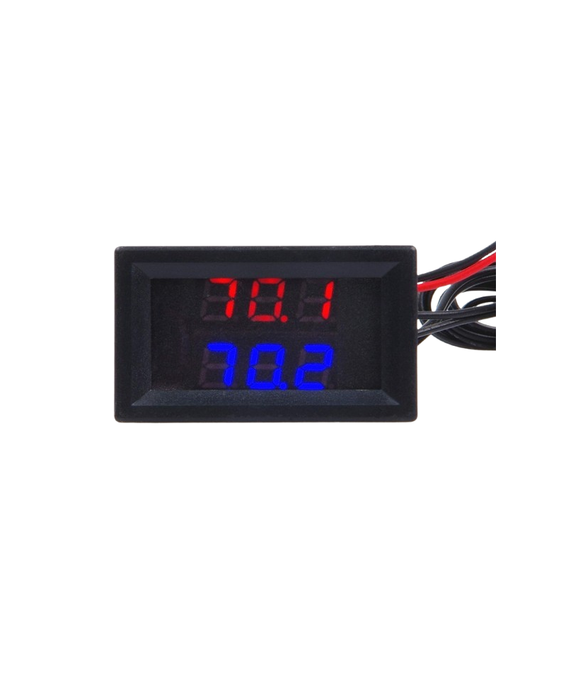 Medidor Digital de Temperatura con 2 Sondas para Interiores