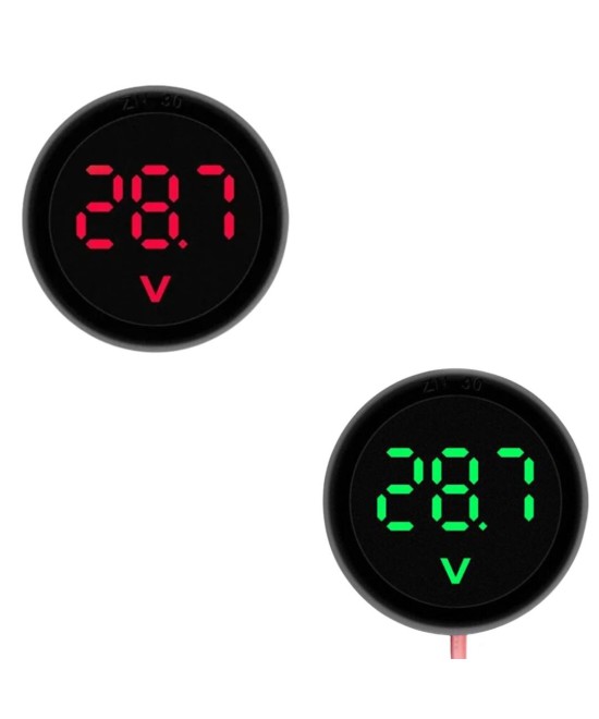 Monitor de Voltaje redondo 33.8mm DC 4-100V
