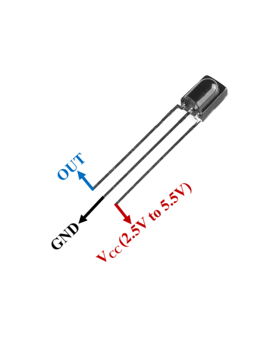 Diodo Infrarrojo Receptor 0038/VS18388 (5 unidades)