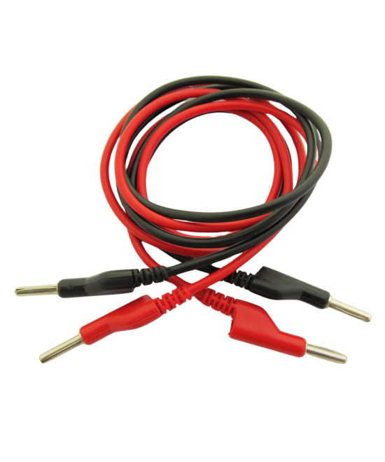 Cable para pruebas 4mm punta banana/lagartija 1 metro