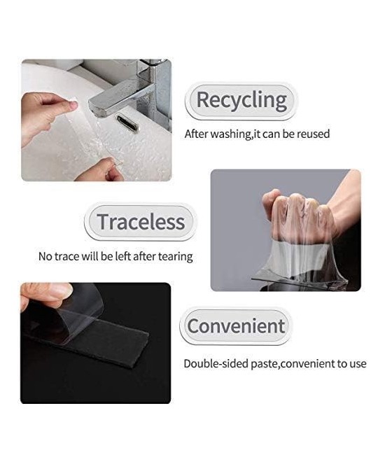 Nano cinta adhesiva de doble cara transparente 20 x 3mm