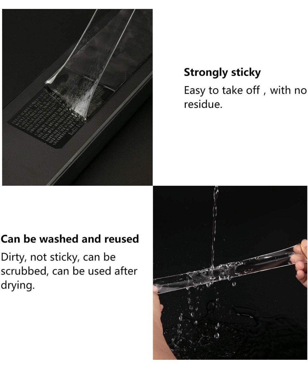 Nano cinta adhesiva de doble cara transparente 20 x 3mm