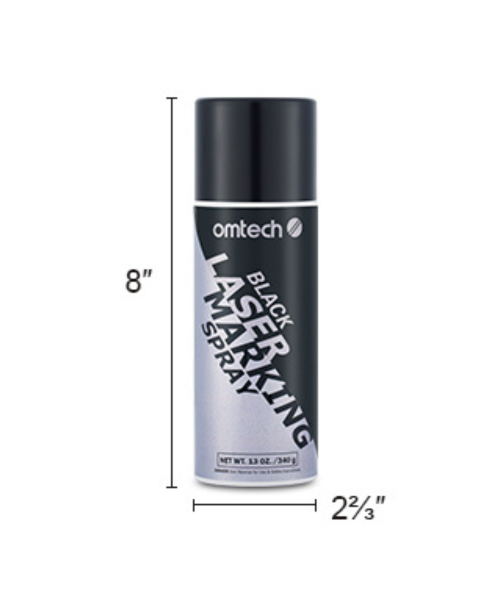Spray OMTECH para grabadora laser color negro 8oz / 13oz