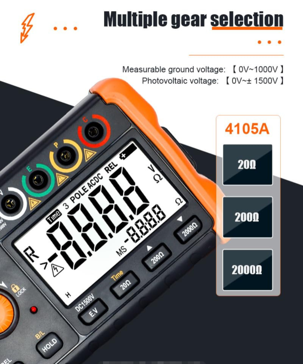 medidor de resistencia de tierra Victor VC4105A