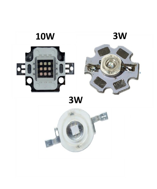 Modulo/Chip/Led UV ultravioleta 3W/10W