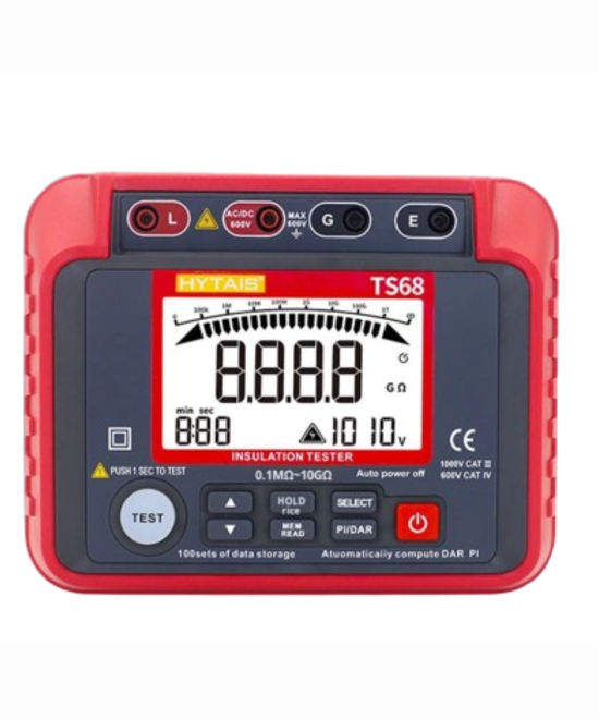 Medidor de resistencia de aislamientos de equipos Hytais TS68
