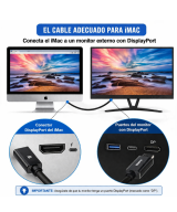 Cable Benfei USB-C DisplayPort 8K