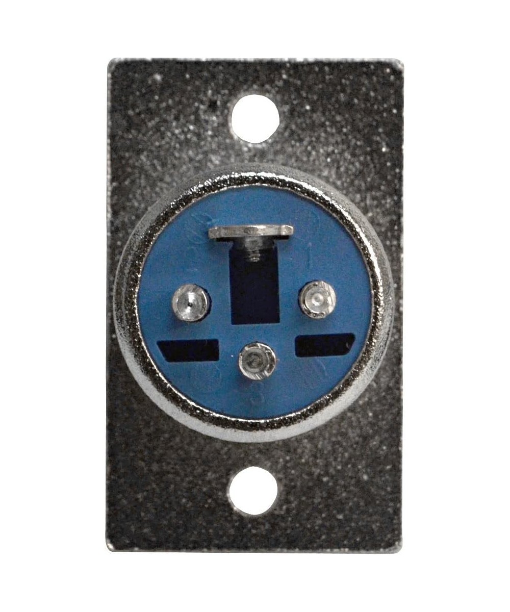 Conector metalico XLR macho para montaje