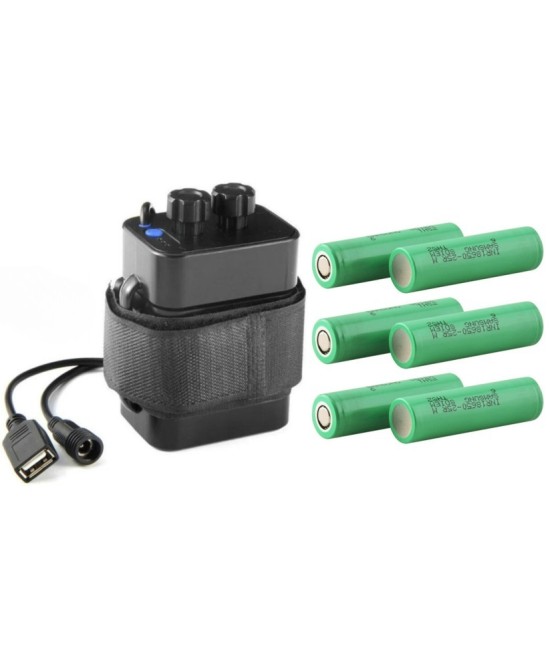 Cargador multifuncional para 6 baterias 18650 CD18-6