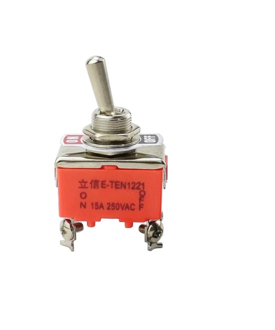 Interruptor de Palanca 4 Pines ON-Off 15A 250V E-TEN1221