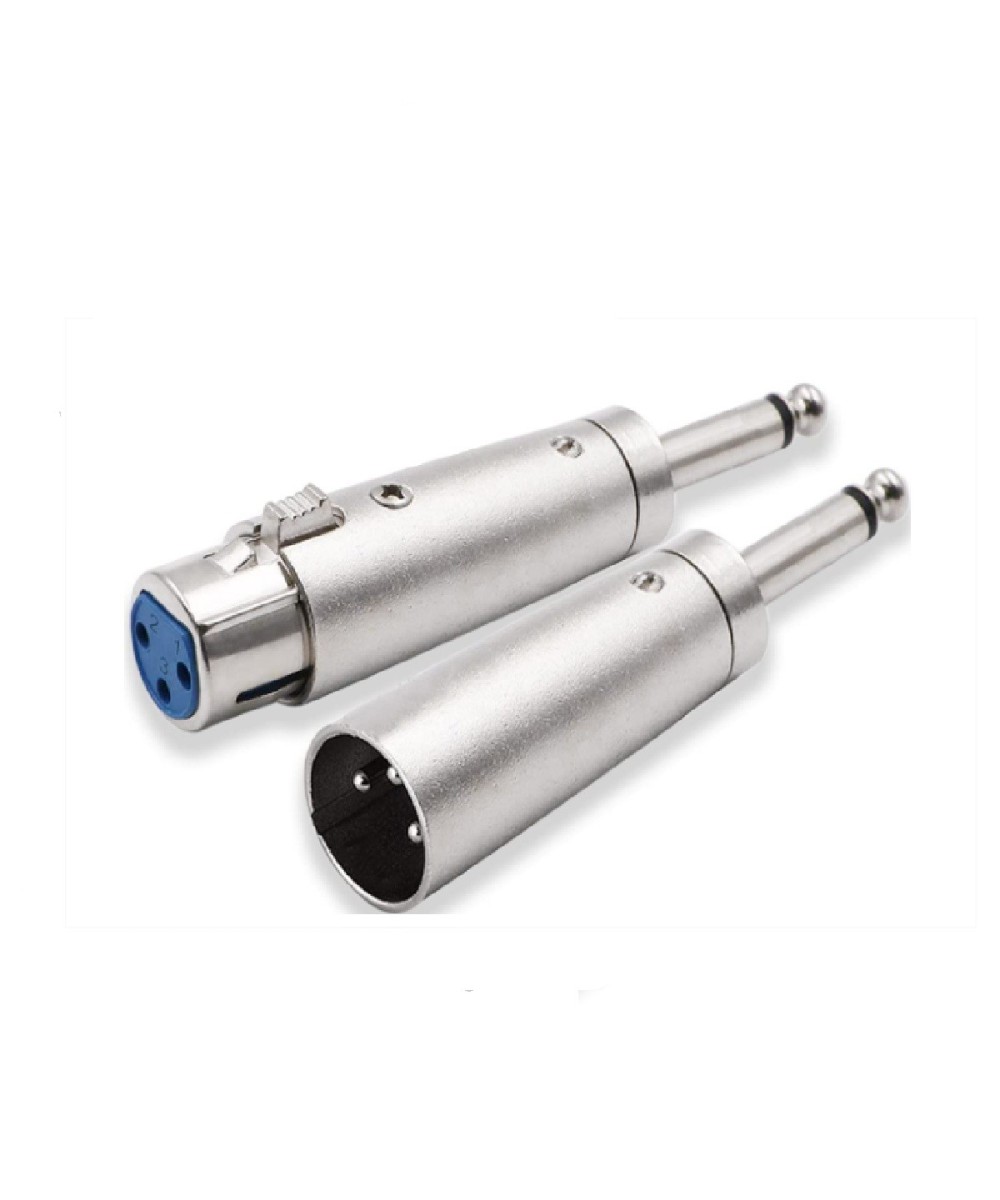 adaptador  XLR a 6.35mm Mono