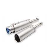 adaptador  XLR a 6.35mm Mono