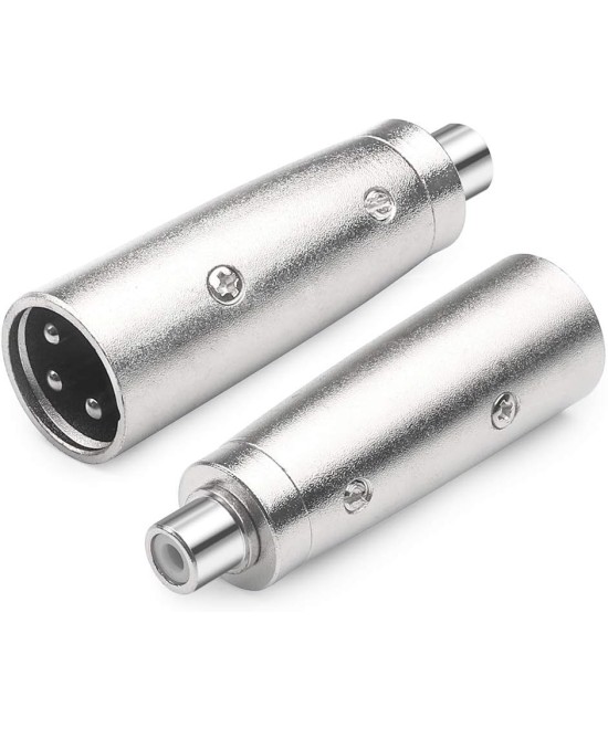 Adaptador XLR macho a RCA hembra