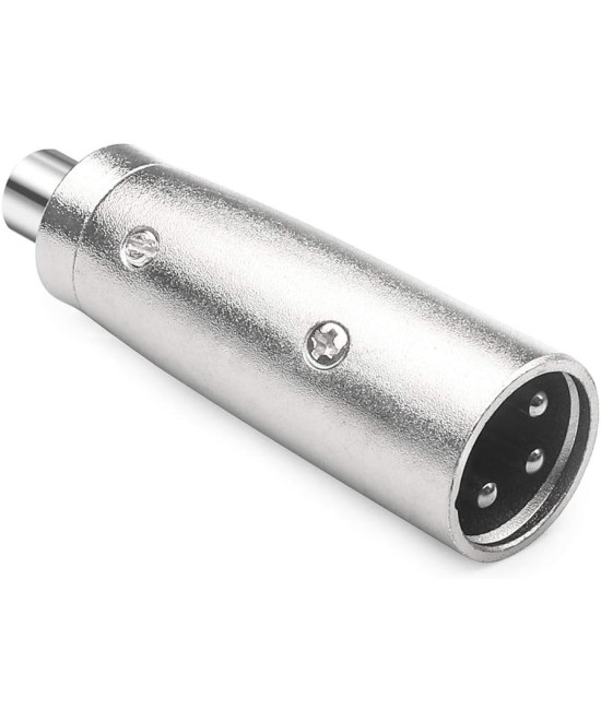 Adaptador XLR macho a RCA hembra