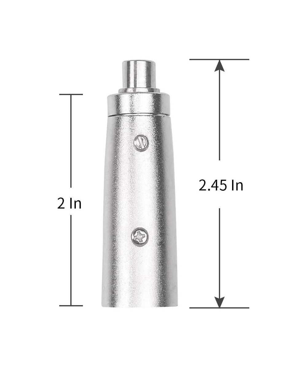 Adaptador XLR macho a RCA hembra