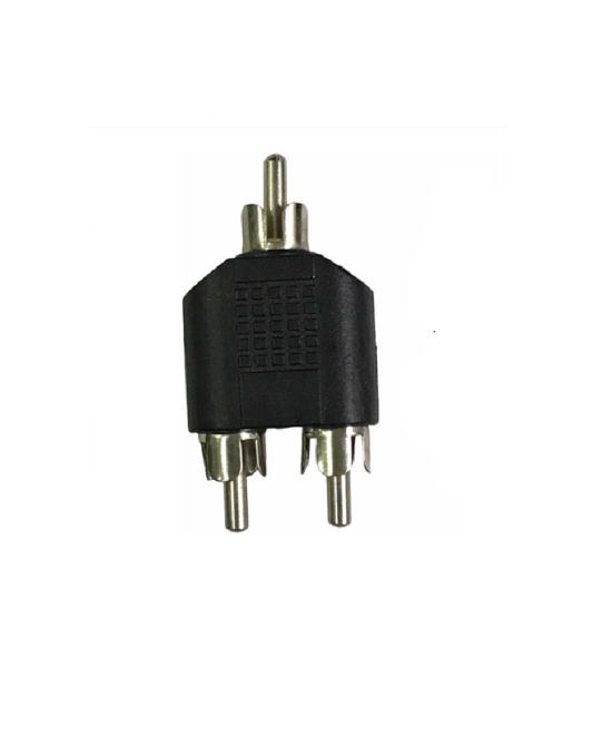 Adaptador 1 RCA macho a 2 RCA macho