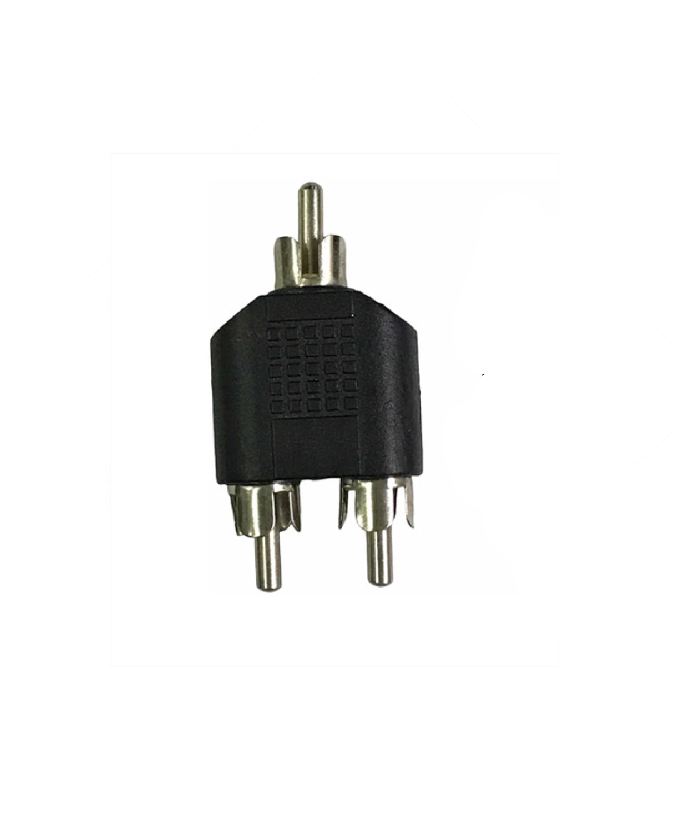 Adaptador 1 RCA macho a 2 RCA macho