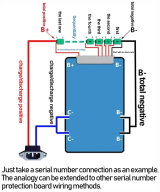 Modulo cargador de baterias BMS LifePO4 4S 12.8V 50A