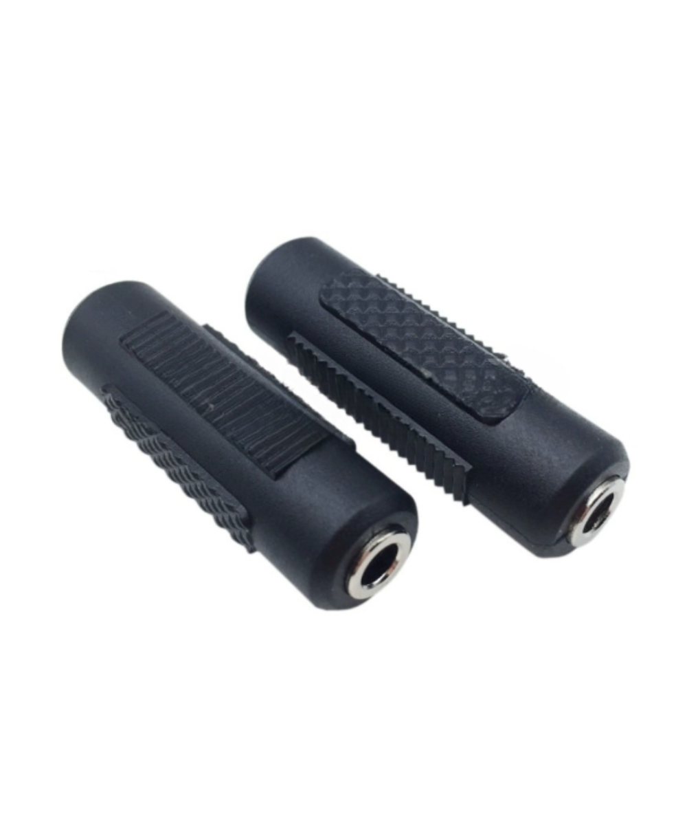 Acoplador de audio 3.5mm/6.35mm hembra - hembra