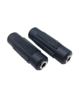 Acoplador de audio 3.5mm/6.35mm hembra - hembra