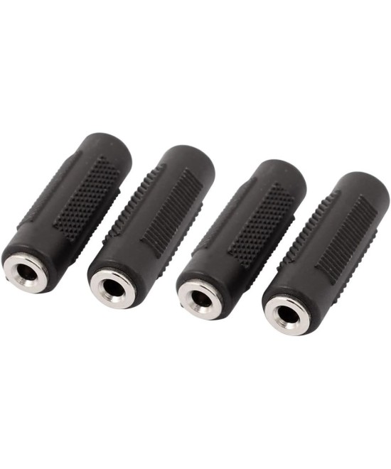 Acoplador de audio 3.5mm/6.35mm hembra - hembra