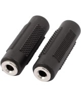 Acoplador de audio 3.5mm/6.35mm hembra - hembra