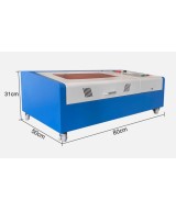 Grabadora y cortadora laser VEVOR 40W CO2 8x12 Pulgadas