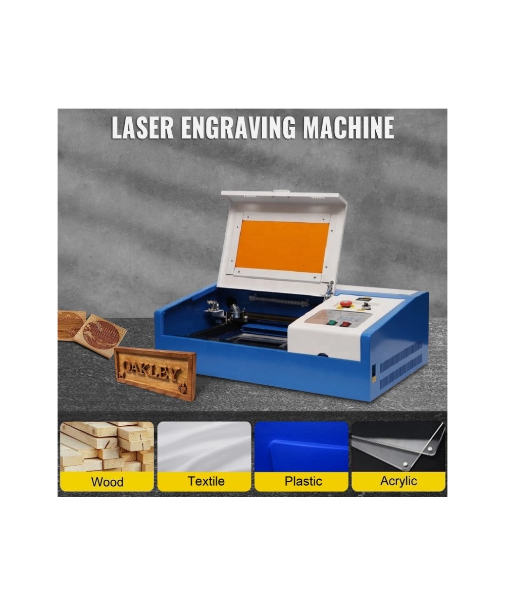 Grabadora y cortadora laser VEVOR 40W CO2 8x12 Pulgadas