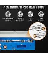 Grabadora y cortadora laser VEVOR 40W CO2 8x12 Pulgadas