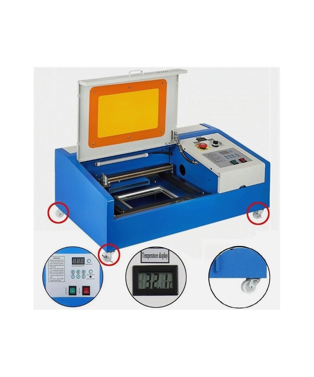 Grabadora y cortadora laser VEVOR 40W CO2 8x12 Pulgadas
