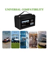 Batería de ciclo profundo LiFePO4 de 12V 100Ah recargable WOXABHSL