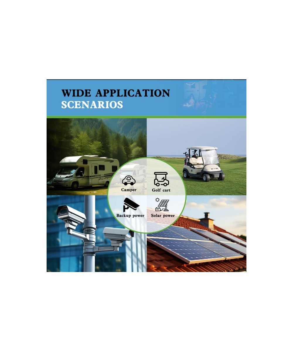 Batería de ciclo profundo LiFePO4 de 12V 100Ah recargable WOXABHSL