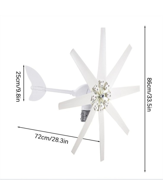 Generador de viento 400W 12V Aerogenerador