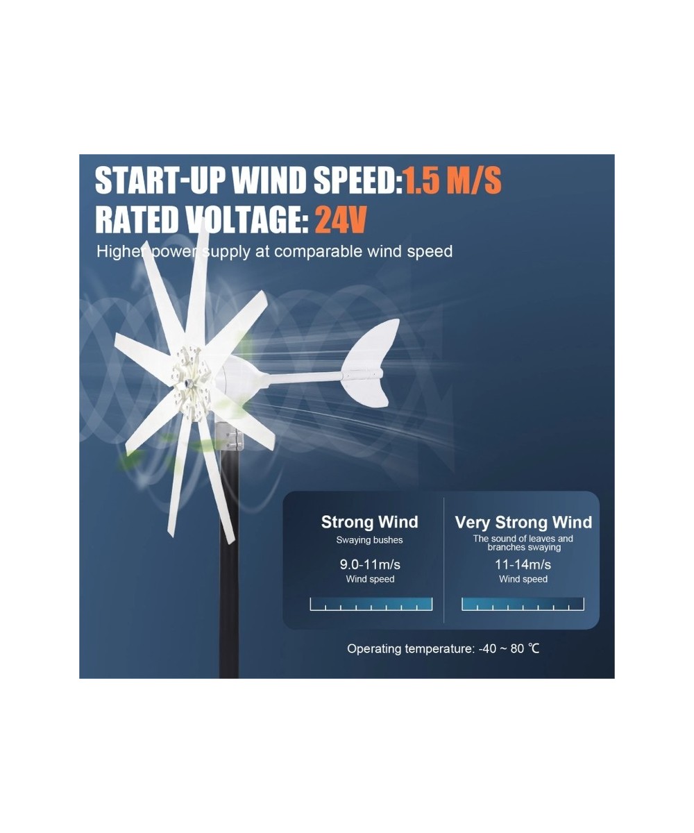Generador de viento 400W 12V Aerogenerador