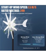 Generador de viento 400W 12V Aerogenerador