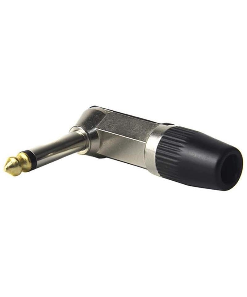 Conector mono 1/4" (6.35mm) Macho 90° L