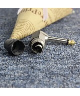 Conector mono 1/4" (6.35mm) Macho 90° L