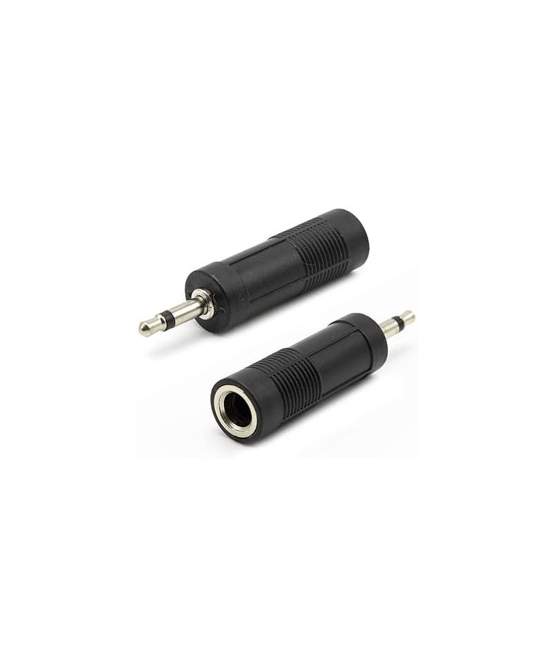 Adaptador de audio Entrada hembra 1/4" (6.35mm) salida macho de 2.5mm mono