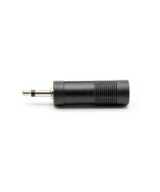 Adaptador de audio Entrada hembra 1/4" (6.35mm) salida macho de 2.5mm mono