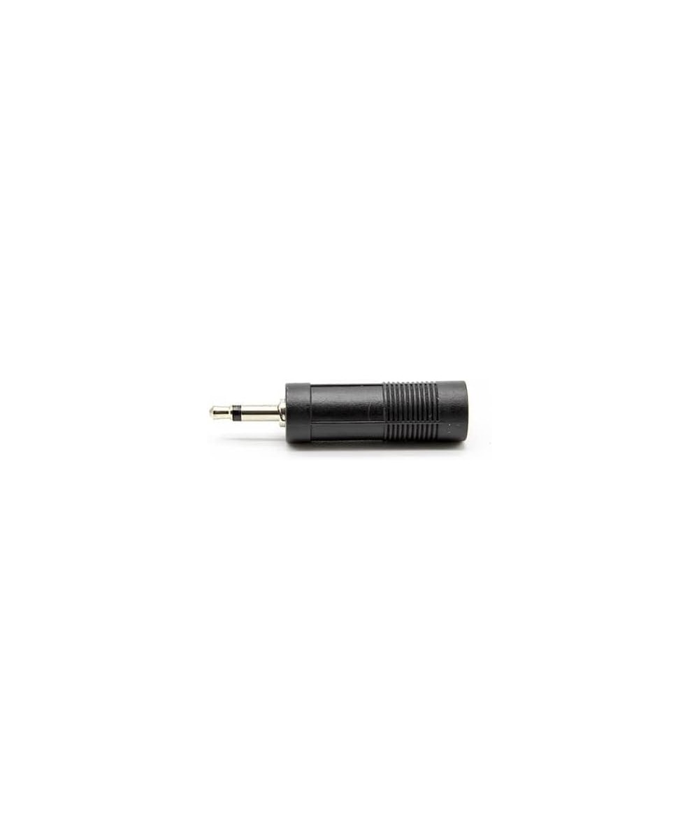 Adaptador de audio Entrada hembra 1/4" (6.35mm) salida macho de 2.5mm mono