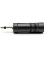 Adaptador de audio Entrada hembra 1/4" (6.35mm) salida macho de 2.5mm mono