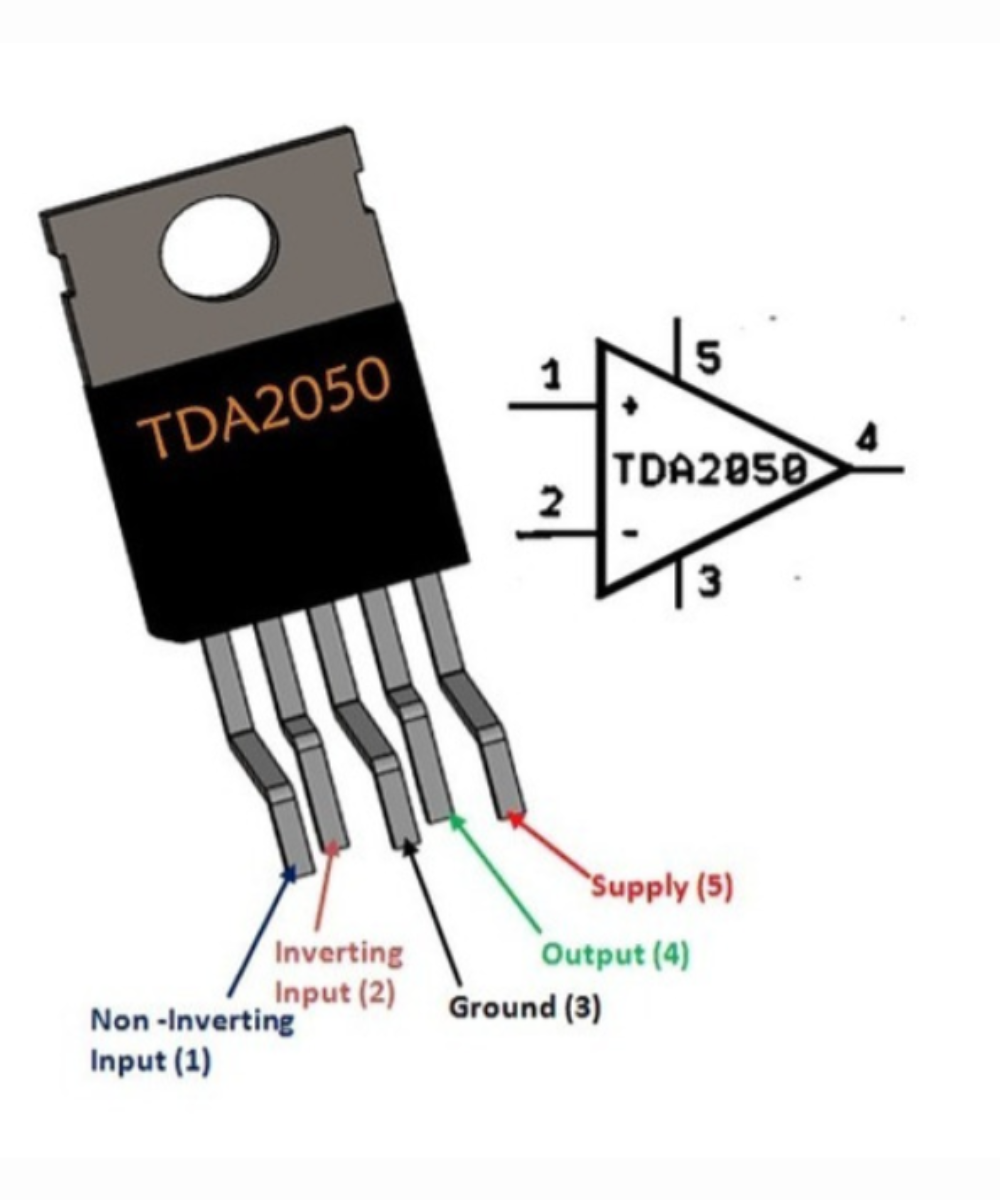 Amplificador de audio TDA2050