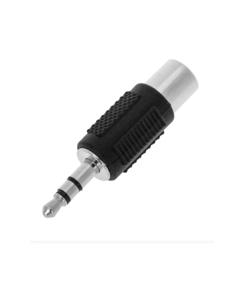 Adaptador de audio entrada RCA hembra salida macho 3.5mm Stereo