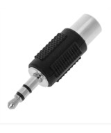 Adaptador de audio entrada RCA hembra salida macho 3.5mm Stereo